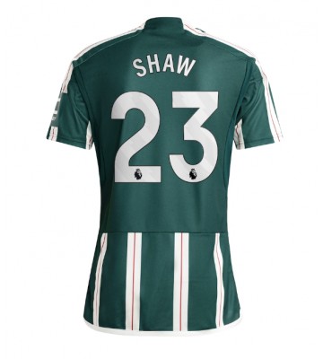 Manchester United Luke Shaw #23 Replika Udebanetrøje 2023-24 Kortærmet
